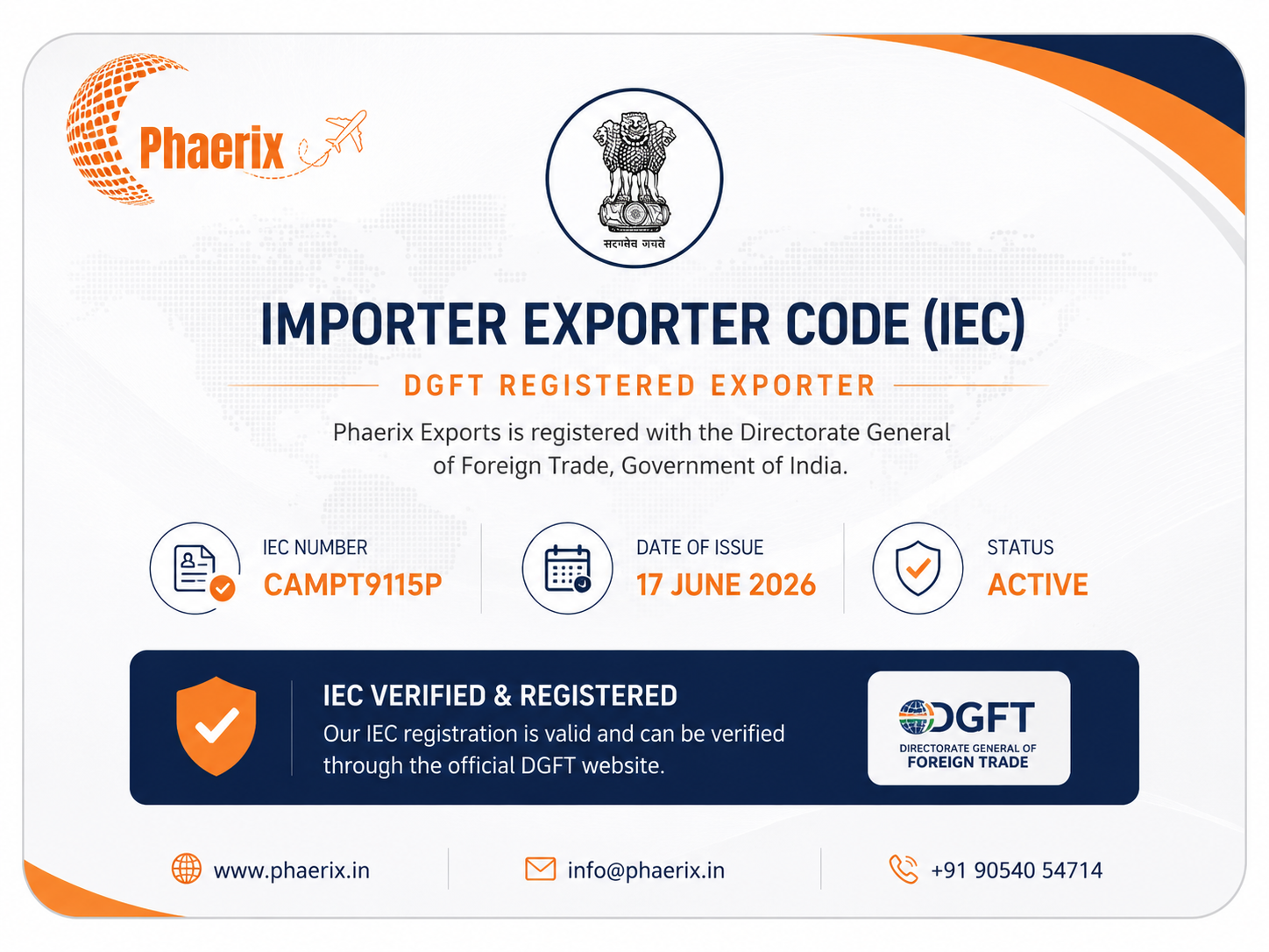 IMPORT EXPORT CODE